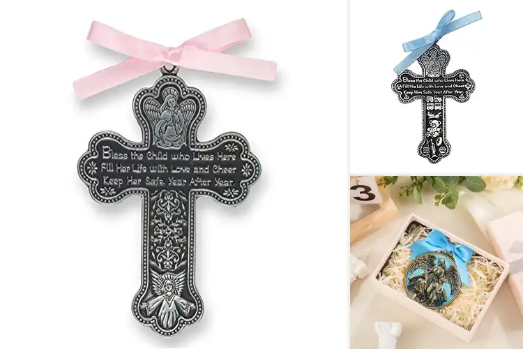 Detailed view of Best Blessing Crib Medals