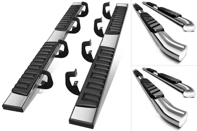 Detailed view of Best Chrome Side Steps