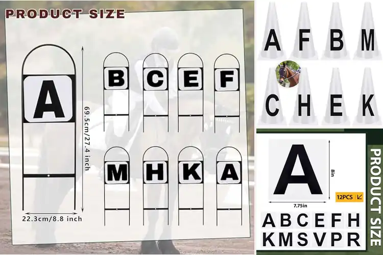 Detailed view of Best Durable Dressage Letters