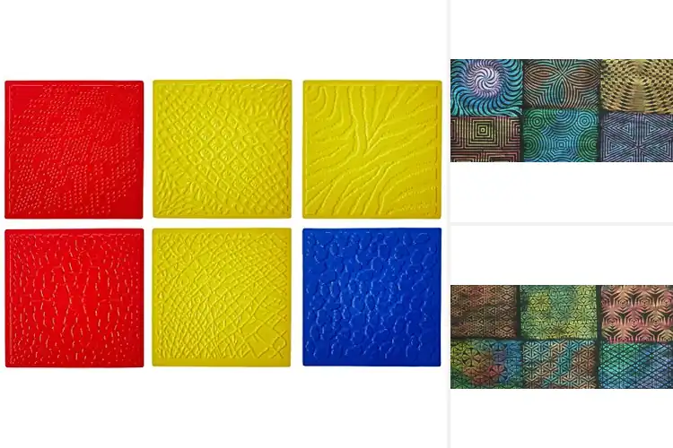 Detailed view of Best Fabric Design Rubbing Plates