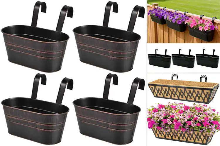 Detailed view of Best Fence Planters