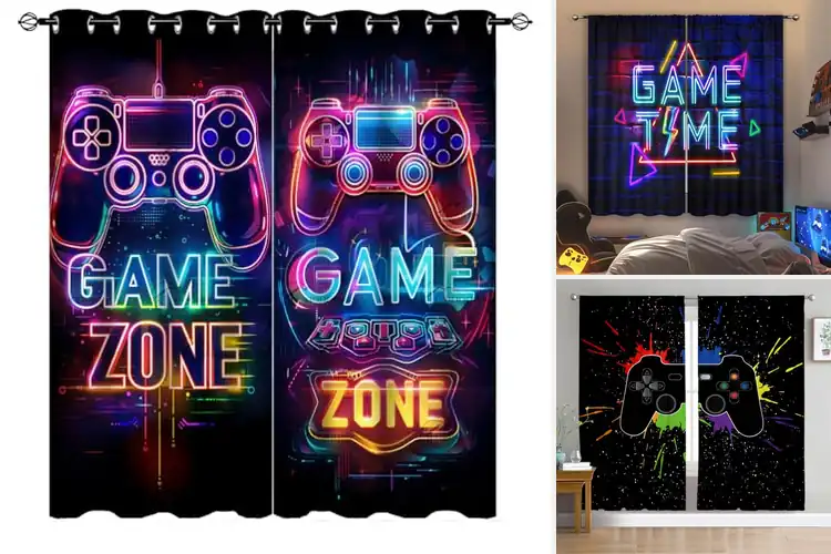Detailed view of Best Game Room Curtains for a Stylish Gamer Upgrade