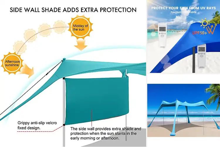 Detailed view of Best Large Beach Tents for Cool, Comfy Shade All Day