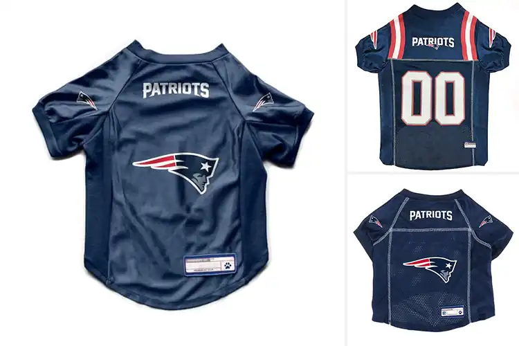 Detailed view of Best NFL New England Patriots Pet Jerseys