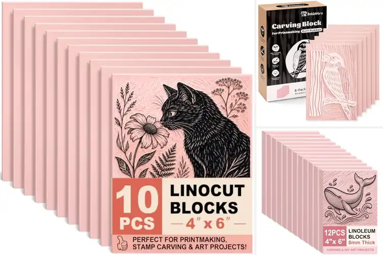 Detailed view of Best Printmaking Carving Blocks