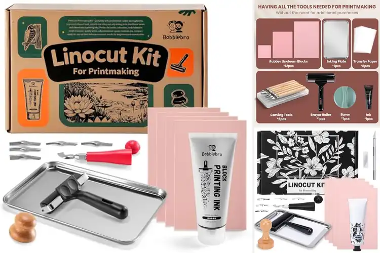 Detailed view of Best Printmaking Stamp Making Kits