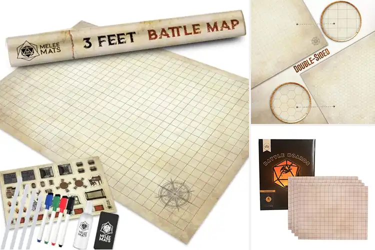 Detailed view of Best RPG Grid Mats