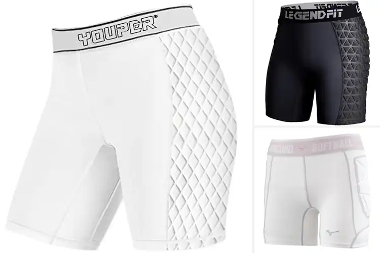 Detailed view of Best Softball Sliding Shorts